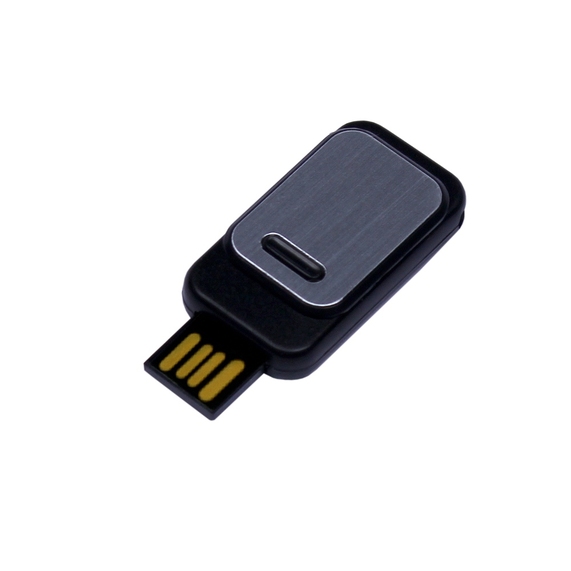 [USB 2.0- флешка промо на 64 Гб прямоугольной формы, выдвижной механизм]