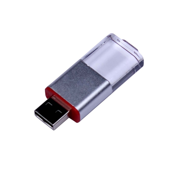 [USB 2.0- флешка промо на 32 Гб прямоугольной формы, выдвижной механизм]