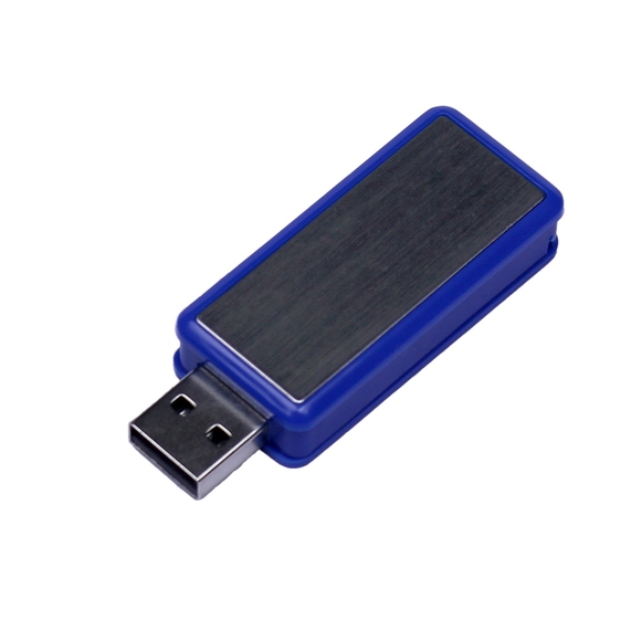 [USB 3.0- флешка промо на 64 Гб прямоугольной формы, выдвижной механизм]