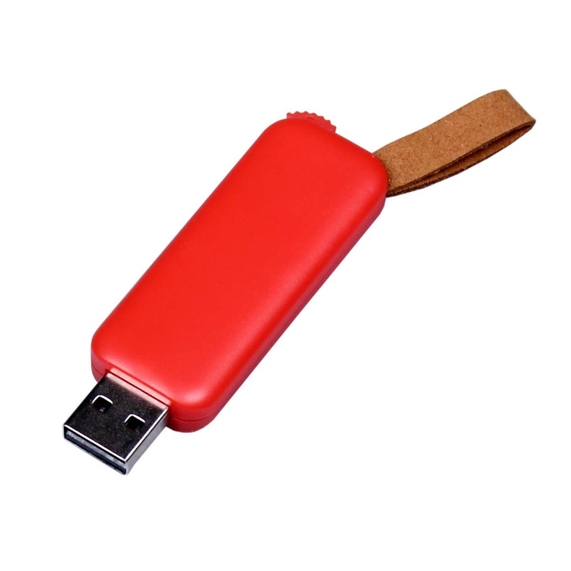[USB 3.0- флешка промо на 32 Гб прямоугольной формы, выдвижной механизм]