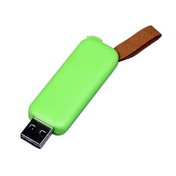 [USB 3.0- флешка промо на 64 Гб прямоугольной формы, выдвижной механизм]