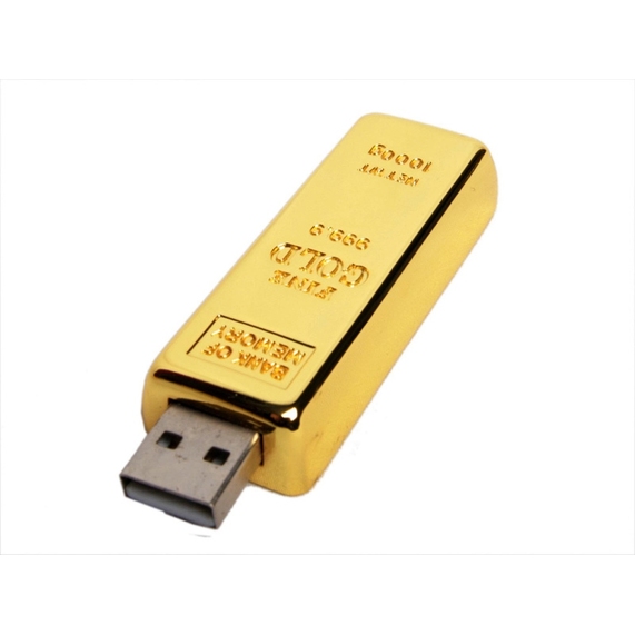 [USB 3.0- флешка на 64 Гб в виде слитка золота]