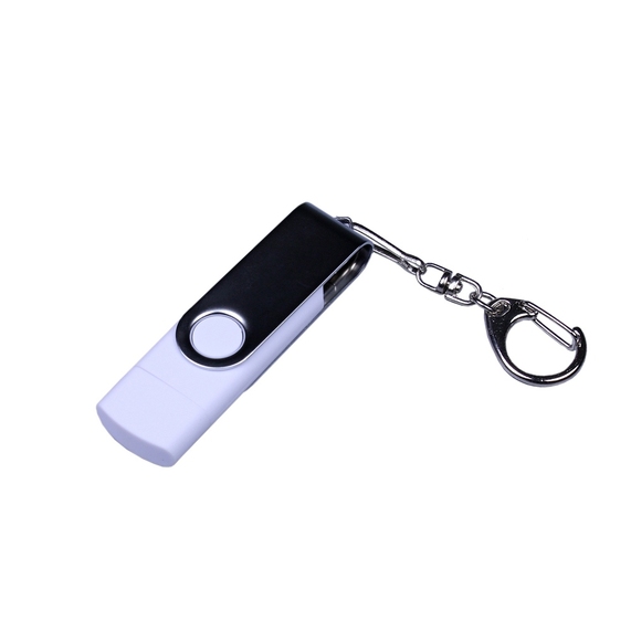 [USB 3.0/micro USB/Type-C- флешка на 32 Гб с поворотным механизмом]