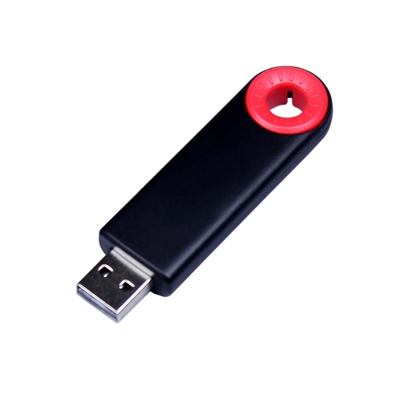 [USB 3.0- флешка промо на 32 Гб прямоугольной формы, выдвижной механизм]