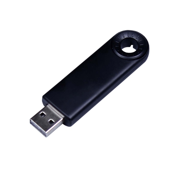 [USB 3.0- флешка промо на 64 Гб прямоугольной формы, выдвижной механизм]