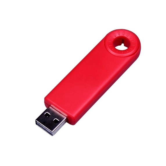 [USB 3.0- флешка промо на 32 Гб прямоугольной формы, выдвижной механизм]