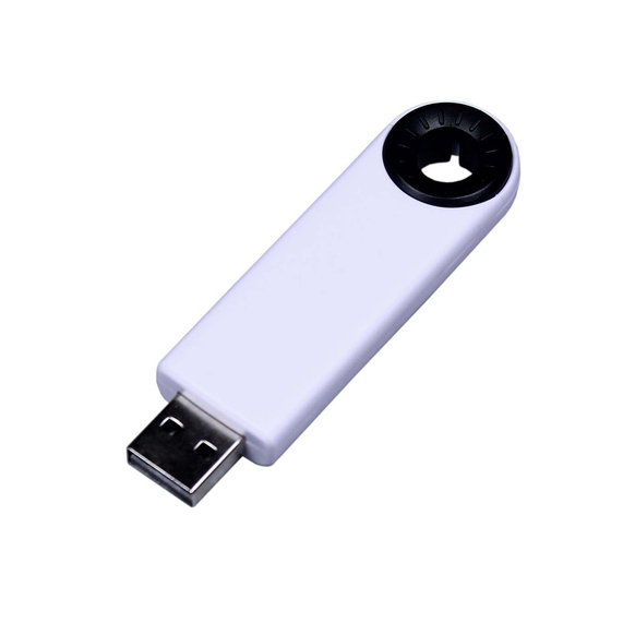 [USB 2.0- флешка промо на 32 Гб прямоугольной формы, выдвижной механизм]
