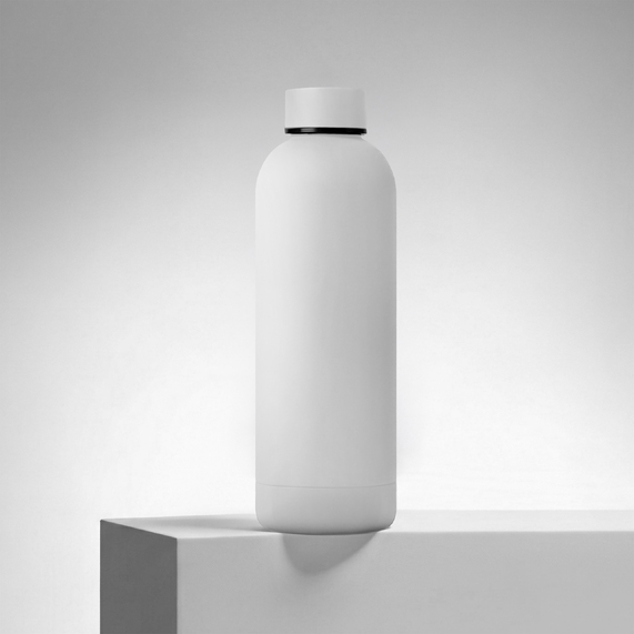 [Вакуумная термобутылка с медной изоляцией «Cask», soft-touch, 500 мл]