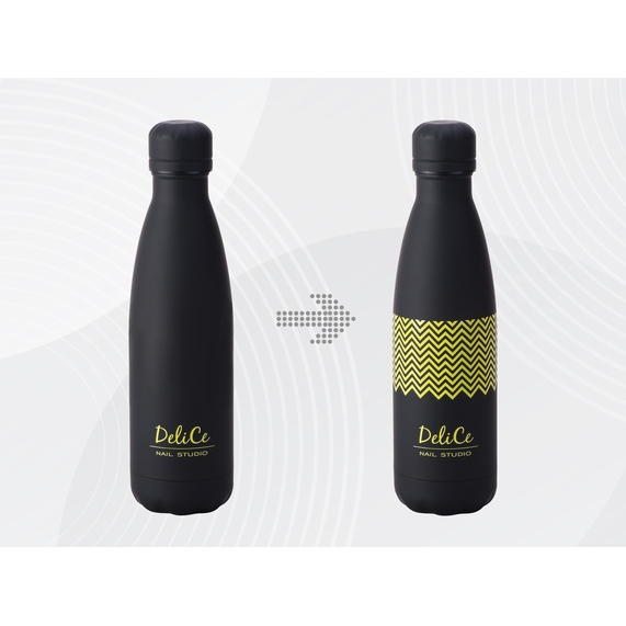 [Вакуумная термобутылка «Vacuum bottle C1», soft touch, с УФ-печатью]