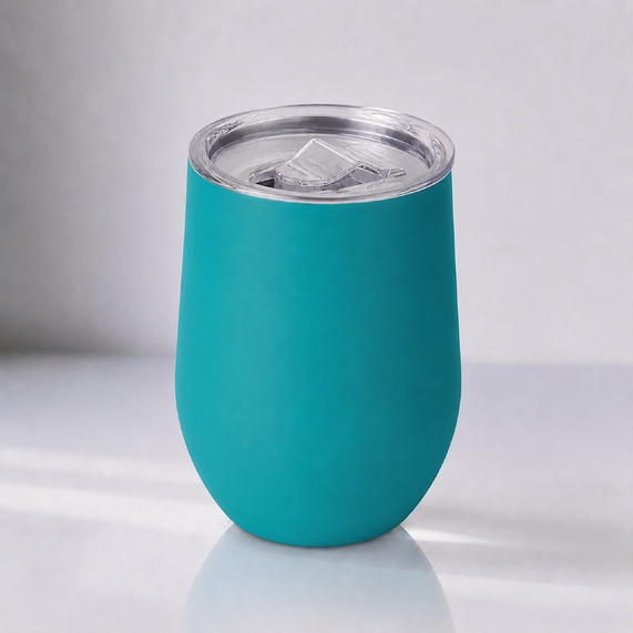 [Вакуумная термокружка «Sense Gum», непротекаемая крышка, soft-touch]