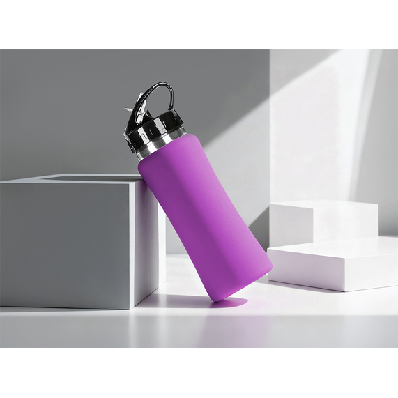 [Бутылка для воды "Bottle C1", сталь, soft touch, 600 мл]
