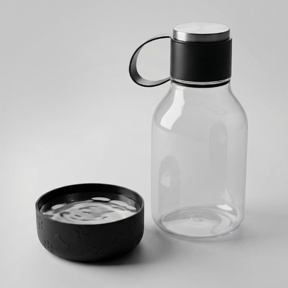 [Бутылка для воды 2-в-1 «Dog Bowl Bottle» со съемной миской для питомцев, 1500 мл]