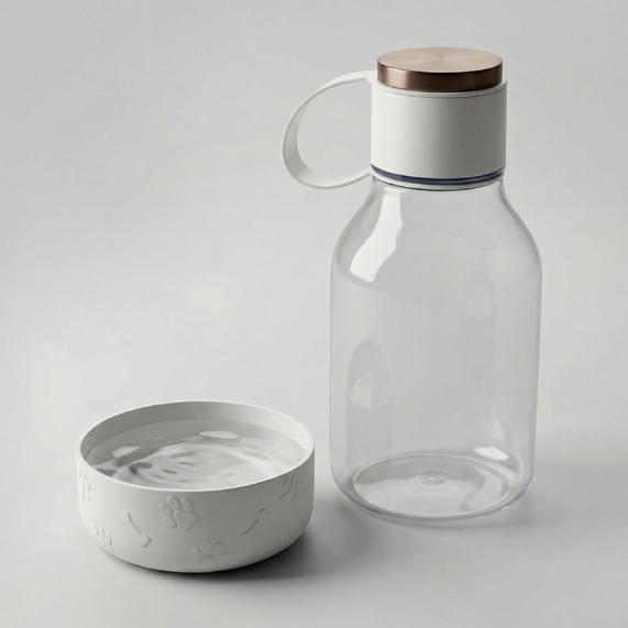 [Бутылка для воды 2-в-1 «Dog Bowl Bottle» со съемной миской для питомцев, 1500 мл]