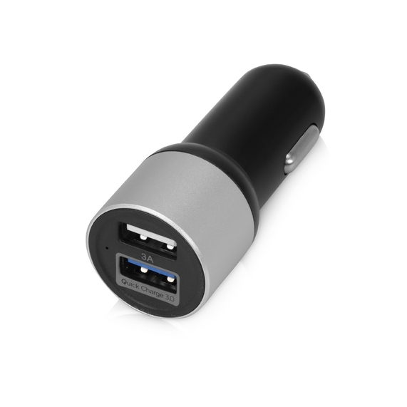 [Адаптер автомобильный USB с функцией быстрой зарядки QC 3.0 «TraffIQ»]
