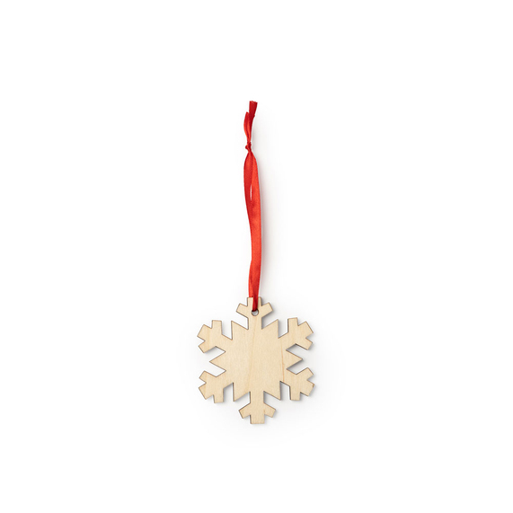 [Деревянное новогоднее украшение JINGLE, снежинка]