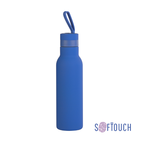 [Бутылка для воды "Фитнес" 700 мл, покрытие soft touch]