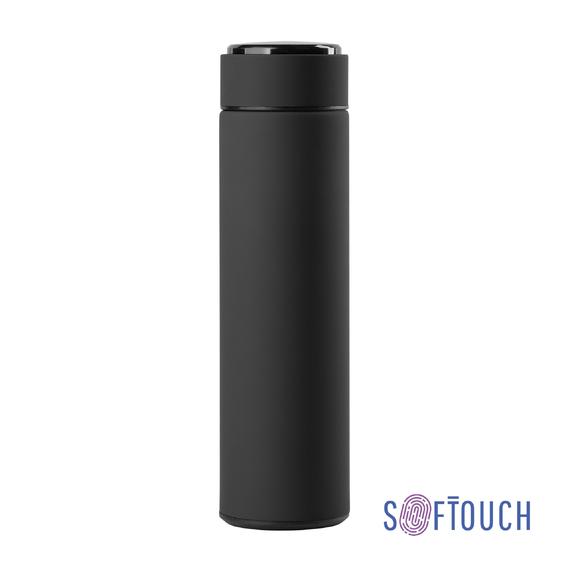 [Термос "Бостон next" 500 мл с индикацией температуры, soft touch, сменная батарейка]