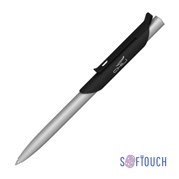 [Ручка шариковая "Skil", покрытие soft touch]