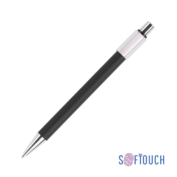 [Ручка шариковая "Spin" с 6ти-гранным спиннером, покрытие soft touch]