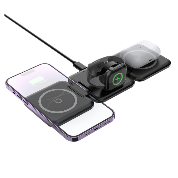 [Складная беспроводная (15W) зарядная станция "Flip" с MagSafe]
