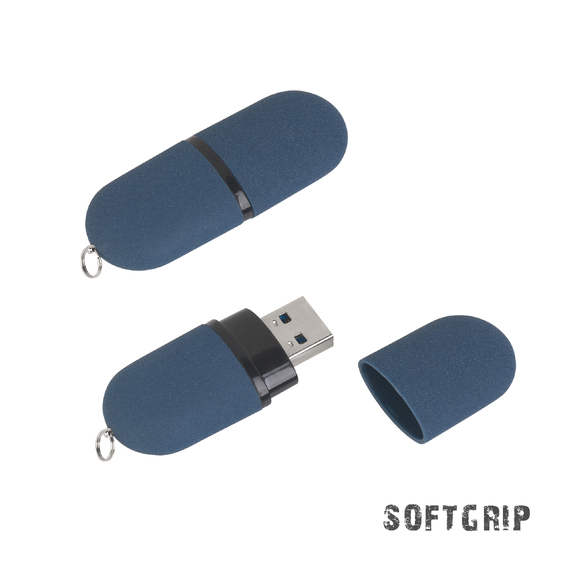 [Флеш-карта "Камень" в футляре, объем памяти 32GB, покрытие soft grip]