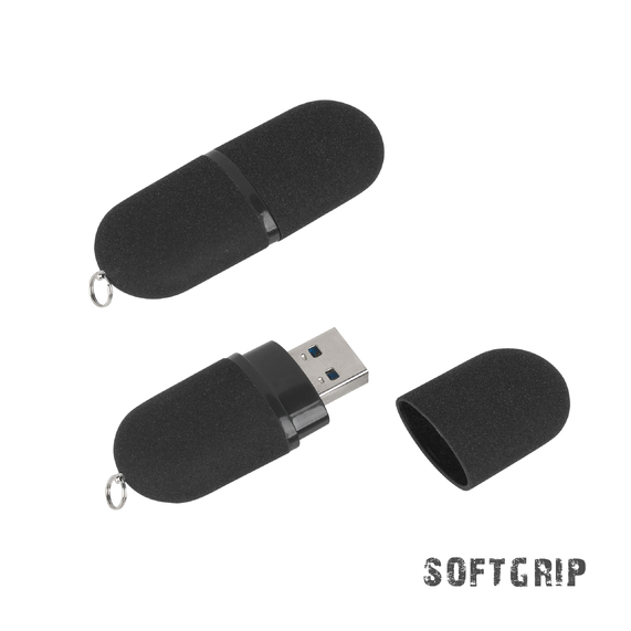 [Флеш-карта "Камень" в футляре, объем памяти 32GB, покрытие soft grip]