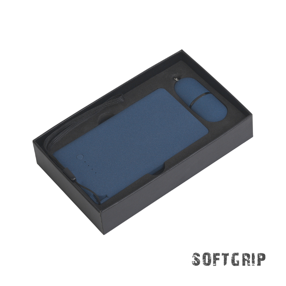 [Набор "Камень" на 2 предмета, 4000 mAh /16Gb, с покрытием soft grip]