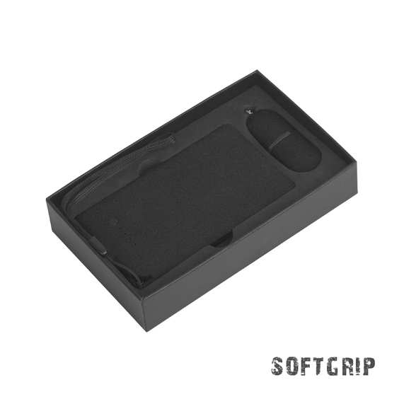 [Набор "Камень" на 2 предмета, 4000 mAh /16Gb, с покрытием soft grip]