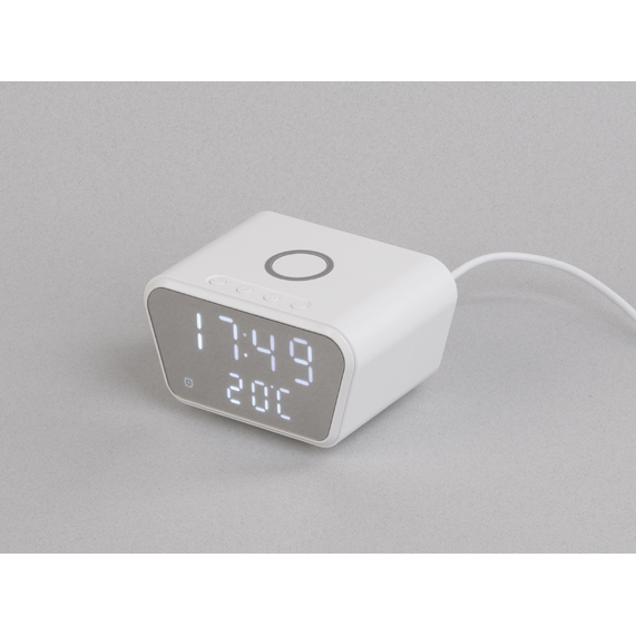 [Настольные часы "Smart Clock" с беспроводным (15W) зарядным устройством, будильником и термометром]