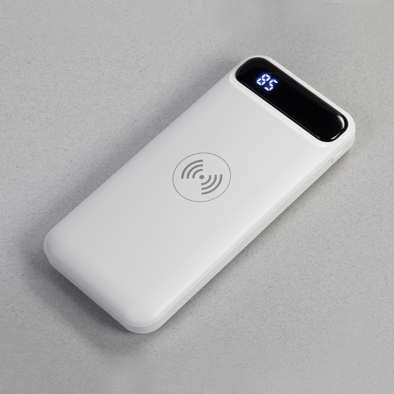 [Беспроводное зарядное устройство "Quantum", 10000 mAh с цифровым индикатором заряда]