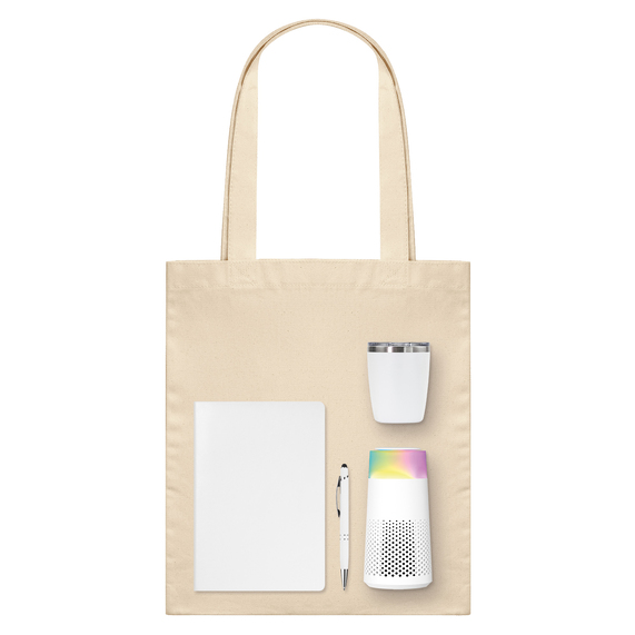 [Подарочный набор Велком Пак Гэлакси (Welcome Pack Galaxy), белый  (термокружка, очиститель воздуха, ежедневник, ручка, шоппер)]