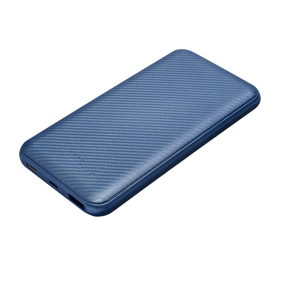 [Внешний аккумулятор Carbon PB 10000 mAh, синий металлик]