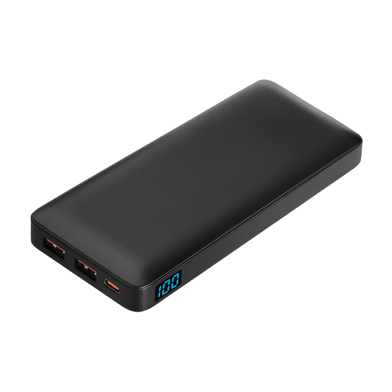 [Внешний аккумулятор с цветной подсветкой Анкор Макс Плюс PD (Ancor PD Max Plus) 10000 mAh, черный]