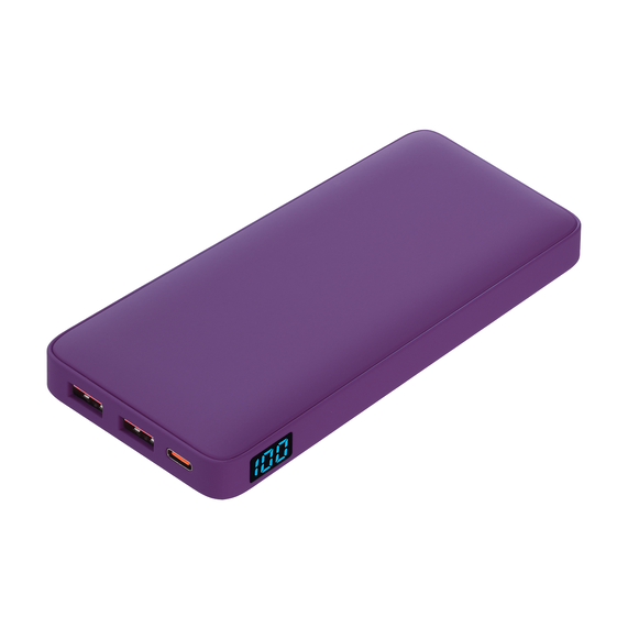 [Внешний аккумулятор с подсветкой Анкор Плюс PD (Ancor PD Plus) 10000 mAh, фиолетовый]