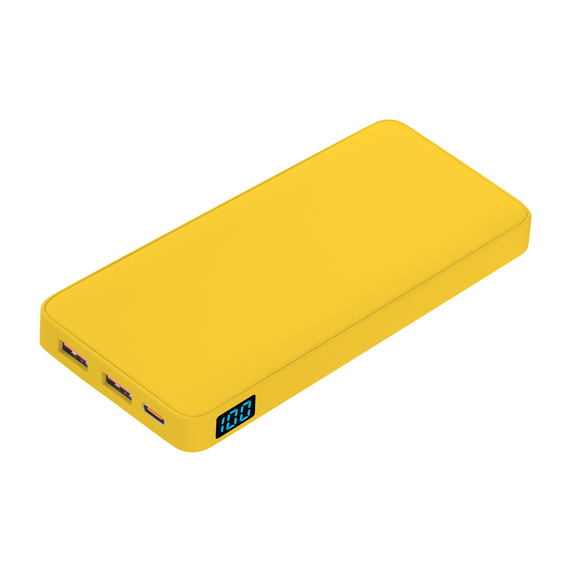 [Внешний аккумулятор с подсветкой Анкор Плюс PD (Ancor PD Plus) 10000 mAh, желтый]