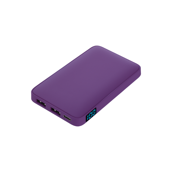 [Внешний аккумулятор с подсветкой Анкор (Ancor) 5000 mAh, фиолетовый]