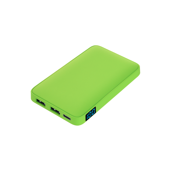 [Внешний аккумулятор с подсветкой Анкор (Ancor) 5000 mAh, салатовый]