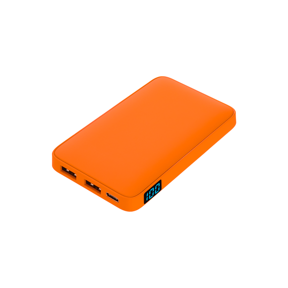 [Внешний аккумулятор с подсветкой Анкор (Ancor) 5000 mAh, оранжевый]