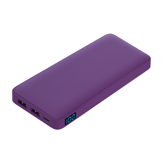 [Внешний аккумулятор с подсветкой Ancor Plus 10000 mAh, фиолетовый]