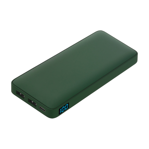 [Внешний аккумулятор с подсветкой Ancor Plus 10000 mAh, зеленый]