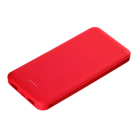 [Внешний аккумулятор Elari Plus 10000 mAh, красный]