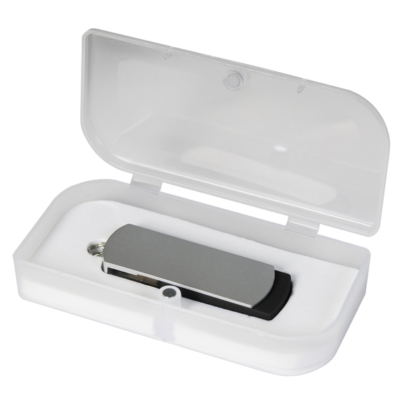 [USB Флешка Элеганте (Elegante) 16 Gb, черный, в подарочной упаковке]