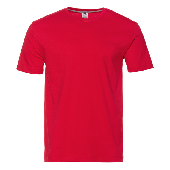 [Футболка унисекс без бокового шва STAN хлопок 160, 02, Красный, (14) (54/XXL)]