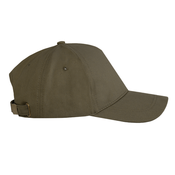 [Бейсболка STAN 5 клиньев хлопок 260, 12, Оливковый хаки, (36) (56-58/ONE SIZE)]