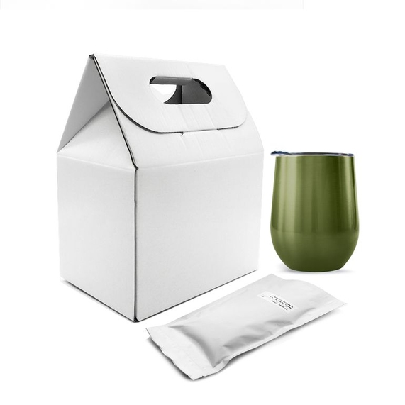 [Набор Coffee Box с кофером металлик CO12m (хаки)]