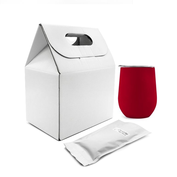 [Набор Coffee Box c кофером софт-тач CO12s (красный)]