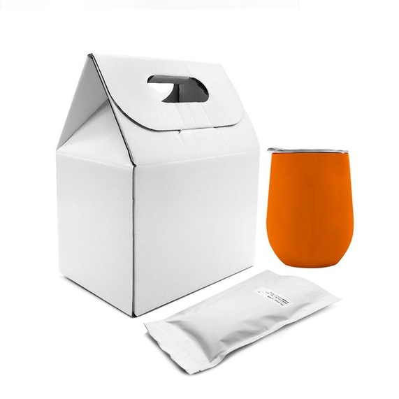 [Набор Coffee Box c кофером софт-тач CO12s (оранжевый)]