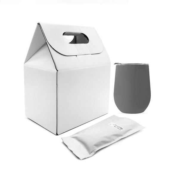 [Набор Coffee Box c кофером софт-тач CO12s (серый)]