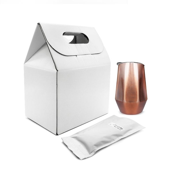 [Набор Coffee Box с кофером металлик EDGE CO12m (медь)]