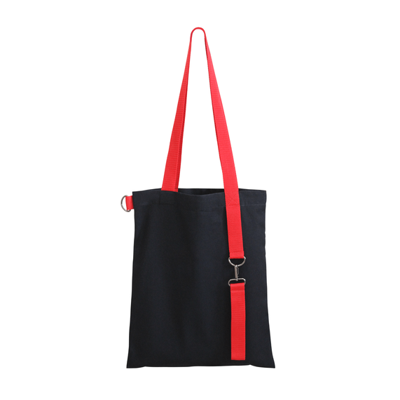 [Шоппер Superbag black с ремувкой 4sb (чёрный с красным)]